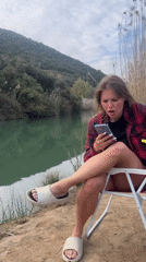 Casual lakeside barbecue gathering in Montenegro draws small group