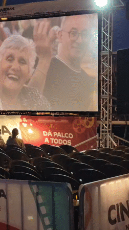Free outdoor cinema night in Quarteira's town square