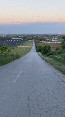 Road view captured in Indjija Municipality, Serbia