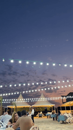 Outdoor live performance at sunset in Sabunchu Raion