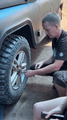 Family spends morning with vehicle repairs and dirt biking