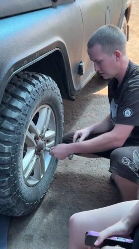 Family spends morning with vehicle repairs and dirt biking
