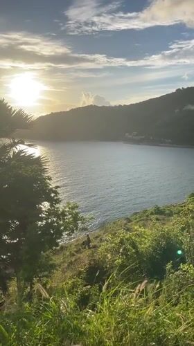 Paragliding and golden hour at Rawai Beach, Phuket