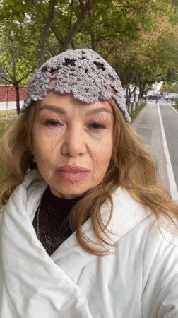 Overcast morning on Astana's modern urban streets