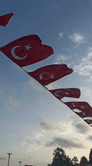 Turkish holiday preparations underway at Yenişehir waterfront promenade