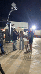 Nighttime film production documented by witnesses in Ikorodu, Nigeria