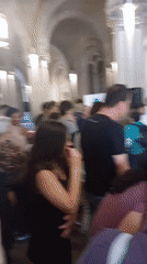Incident draws crowd inside Barcelona church, pedestrian activity outside