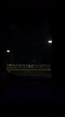 Nighttime highway travel documented from vehicle in Seoul