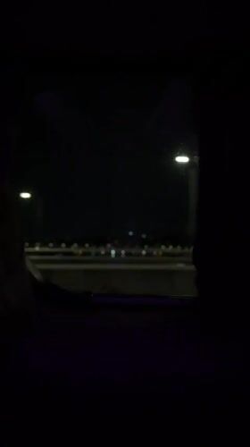 Nighttime highway travel documented from vehicle in Seoul