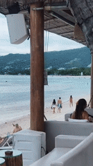 Lazy morning at a Ko Samui beachfront resort