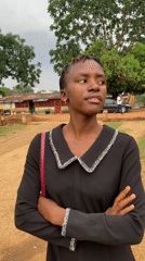 Woman photographed in residential area of Kuru Dungus, Nigeria