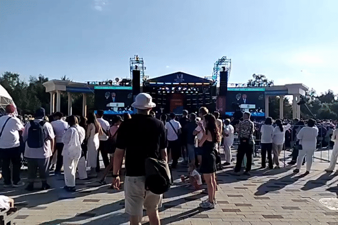 Kozybayev University outdoor event draws big crowd in Petropavl