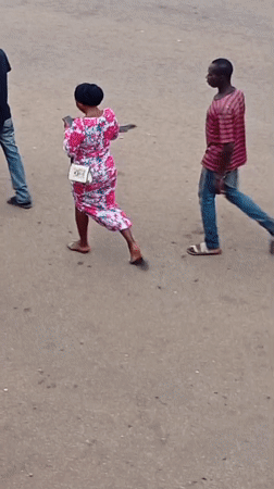 Ordinary street life documented in Bukuru, Nigeria afternoon