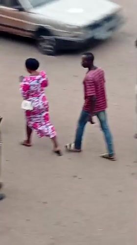 Ordinary street life documented in Bukuru, Nigeria afternoon