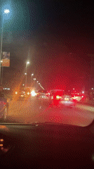 Nighttime traffic congestion observed in Igboefon, Nigeria