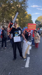 Labor protest draws crowds to Argentine Congress building