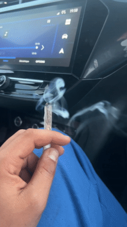 Evening scenes captured in coastal Morocco include vehicle interior, ocean view