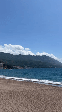 Coastal scene documented at Boreti beach, Montenegro