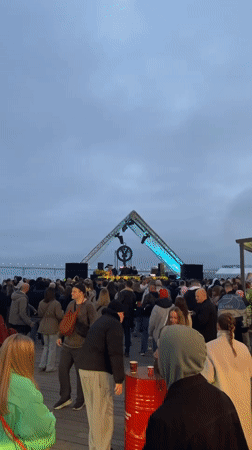 Electronic music event draws crowds to Saint Petersburg waterfront venue