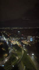High-rise nighttime views captured in Sofia, Bulgaria