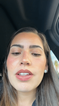 Woman films beauty routine in car, Santa Clara Ocoyucan