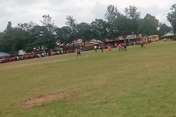 Local soccer match draws crowds in Kenya wards