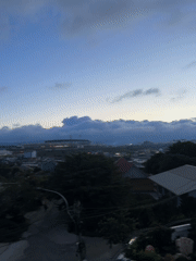 Cloudy dusk captured over Da Lat, Vietnam cityscape
