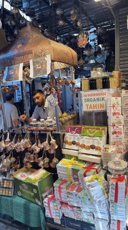 Istanbul bazaars and Bosphorus ferries on a July morning