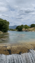 Witnesses document serene Cijevna Falls near Podgorica Montenegro