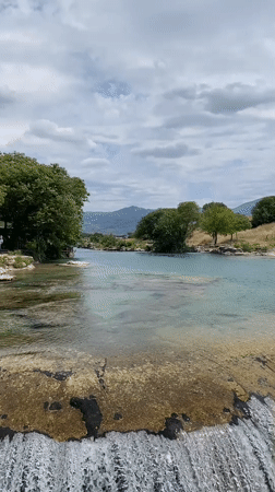 Witnesses document serene Cijevna Falls near Podgorica Montenegro