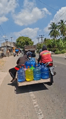 Motorcycle activity observed across two Indonesian villages within minutes