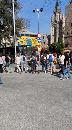 Everyday Barcelona street scenes captured across city center