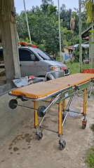 Ambulance washdown and cattle pens in Lhokseumawe, Indonesia