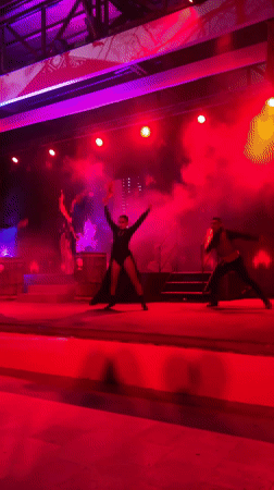 Gothic Halloween stage show lights up Punta Sal night