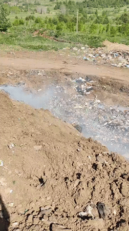 Landfill conditions documented in Svetlyi, Russia