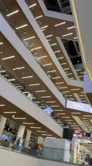 Shopping mall interior and nighttime protest documented in Tbilisi