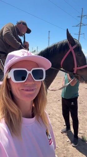 Horse riding event draws crowds in Tokmok City, Kyrgyzstan