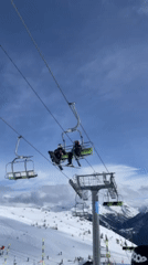 Ski resort operates normally in French Alps winter conditions