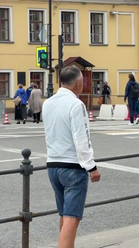 Construction and everyday street life intersect near Alexander Nevsky Square