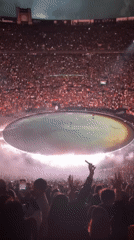 Major concert with circular stage draws packed crowds in Mexico City