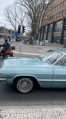 Vintage Chevrolet Impala spotted driving through Berlin intersection