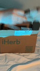Tel Aviv resident captures package unboxing, text graphics evening