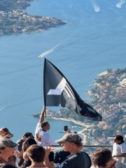 Scenic viewpoint gathering in coastal Montenegro with bay overlooks