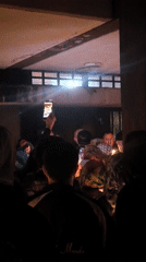Candlelight vigil held indoors in Strasbourg, France