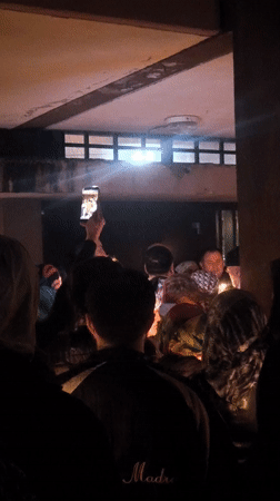 Candlelight vigil held indoors in Strasbourg, France