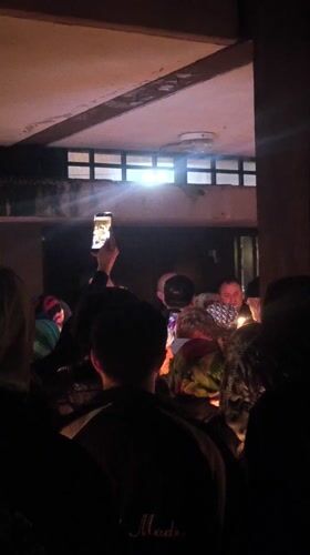 Candlelight vigil held indoors in Strasbourg, France