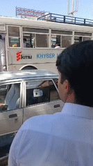 Daytime street activity recorded in Peshawar, Pakistan