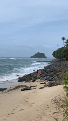 Early morning surfing activity observed at Midigama Beach, Sri Lanka