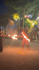 Fire performance and silk culture in Hoi An
