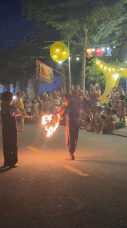 Fire performance and silk culture in Hoi An